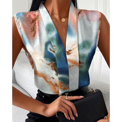 Sleeveless Top Shirt Women