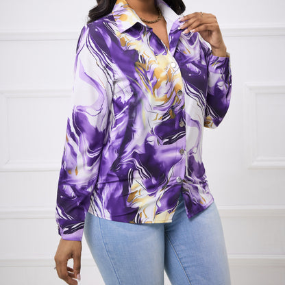 Ladies' Elegant Fashionable Long Sleeved Shirt