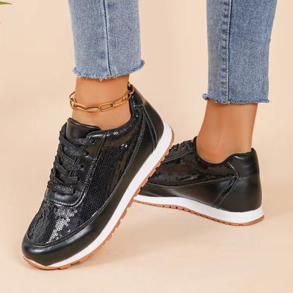 Thick-soled Lin Film Sneaker