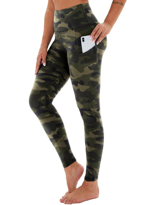 Slanted Pockets Polyester Double Grinding Army