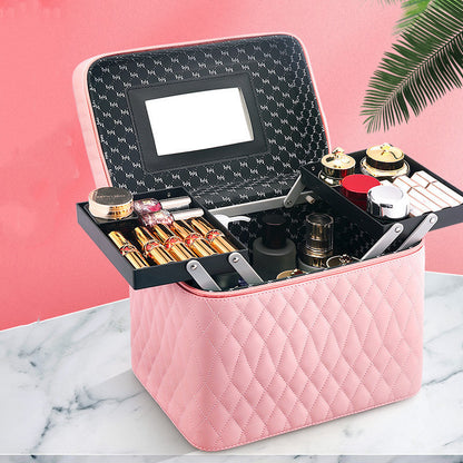 Large Capacity Portable Cosmetics Storage